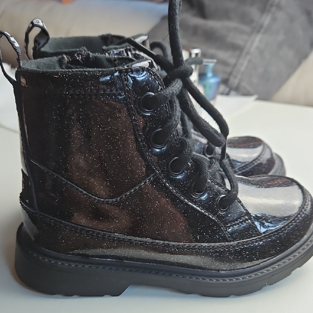 UGG Shiny Black Kids Boots